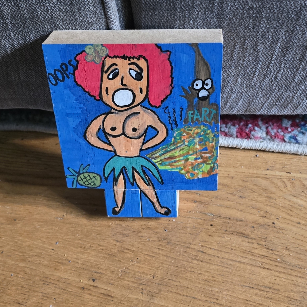 Colorful Cartoon Art Block